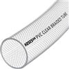 AP Automotive Tubo flessibile in plastica flessibile per aria, acqua, olio, gas, cibo, 32 mm (1 1/4) in PVC trasparente rinforzato da 3 metri