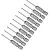 CoCud Croce Croce Avvitatore Punte, PH00 50mm Lungo 1/4 Esagonale Gambo, S2 magnetici Croce Trapano Punta Potenza Impatto Guida), 10-Pezzi