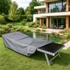DEGHI Copertura protettiva per lettino prendisole in poliestere idrorepellente 200x75x45h cm - Wakanda