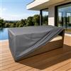 DEGHI Copertura protettiva per divano 2 posti in poliestere idrorepellente 160x80x70h cm - Wakanda