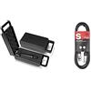 Behringer Ultravoice Microfono vocale dinamico Xm8500 & Stagg Xlrf To Xlrm Plug Microphone Cavo, 3 M, Nero