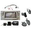 G.M. Production Mascherina PANNA avorio Doppio 2 Din FIAT 500 con ARIA FISSA no gabbia + CAN BUS