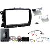 KIT MASCHERINA COMANDI VOLANTE AUTORADIO MONITOR 2 DIN SU FIAT 500 2016 UCONNECT