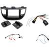 KIT MASCHERINA COMANDI VOLANTE MONITOR GPS RADIO 2 DIN HYUNDAI TUCSON 2015 NERO