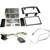 G.M. Production Mascherina full kit doppio 2 Din Volkwagen Touareg 2005 a 2011 + comandi volante