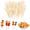 AetherAurora 400 Pezzi Spiedini in Legno di Bambù, 12 cm Bastoncini per Fingerfood, Spiedini di Finger Food in Bambù per Stuzzicadenti, per Cocktail, Grigliate, Antipasti, Barbecue, Frutta, Panini, Feste