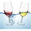 HAHASHOW Bicchiere da Vino Bianco, Tritan-Plastica Divino Calici vino rosso 640ml per campeggio festa, Adatto alla Lavastoviglie, Set di 2