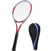 Obetuens Racchetta da tennis da 27 pollici, racchetta da tennis singola Set da allenamento per principianti con borsa per il trasporto per adulti Studenti Donne Uomini con borsa TStorage (Rosso)