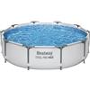 Bestway 56406-3 Set Piscina Fuori Terra Steel Pro MAX Rotonda da 305x76 cm
