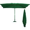 BAKAJI Ombrellone Quadrato 3 x 3 Metri da Giardino con Palo Centrale in Metallo, Sistema Air Vent Anti Ribaltamento, Arredamento Esterno con 6 Ribs Stecche, Gazebo, Piscina, Terrazzo (Full Verde)