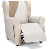 Martina Home Diamond Copridivano imbottito 1 Posto/Relax - Biancheria/Pelle