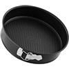 Zenker Pure - Stampo rimovibile da 24 cm, 1 profondo, stampo per torta o torta in acciaio con rivestimento antiaderente ILAG resistente fino a 230°C, colore: nero, stampo 24 cm, 1 pz.