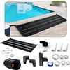 AREBOS 2X Scaldabagno Solare | Collettore Solare | Riscaldatore per Piscina | Tappetino Solare | Assorbitore Solare | 300 x 132 cm | Plastica Resistente ai Raggi UV | incl. Bypass Impostato