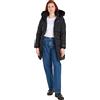 Calvin Klein Jeans Cappotto Donna Faux Fur Hooded Fitted Long Invernale, Nero (Ck Black), XXL