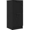 vidaXL Credenza in Quercia Nera - 30x30x70 cm, Realizzata in Legno Ingengnerizzato