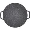 TOPINCN Piastra per Barbecue Rotonda Coreana, Piastre per Pentole BBQ Grill Padella per Piano Cottura Padella Circolare Piastra per Barbecue Coreana Utensili per Barbecue per Cucinare Al (Tipo di gas 33cm)