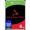 Seagate IronWolf Pro 4TB, Enterprise interna HDD NAS, per RAID NAS, CMR, 3,5-inch, SATA, 6Gb/s, 7200 RPM, 256 MB cache, FFP, Data Rescue Service (ST4000NTZ01)