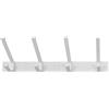 HSI Listelli guardaroba con 4 ganci in alluminio L 465 x P 140 x H 85 mm, 853700.0