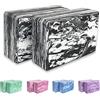 BASE YOGA - Blocchi yoga, set da 1/2 pezzi, mattoncino yoga in schiuma EVA leggera (blu x 2)