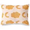 BonaMaison Bianco-Arancio Fodera per Cuscino Cotone e Copricuscini Federa per Divano Casa Soggiorno Camera da Letto Decorazione Interni ed Esterni, 45x60 Cm - Progettata e Prodotta in Turchia