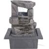 WELL HOME MOBILIARIO & DECORACIÓN Well Home - Fontana d'acqua con 2 pietre e luci a LED, 22 x 19 x 28 cm