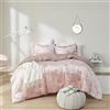 Comfort Spaces Juliette Luxe Comforter Velvet Lush w/Button Tufted design, moderno per tutte le stagioni, set di biancheria da letto accogliente, federa coordinata, Twin/Twin XL (168 x 228,6 cm), rosa