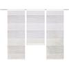 HOME WOHNIDEEN Gabi - Set di piccole finestre in tessuto semitrasparente, colore: bianco, dimensioni: 80 x 30 cm