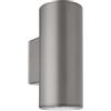 blendend Applique Esterno Cilindro Policarbonato IP54, 18.6x7.6x9.9 cm, colore Grigio, ideale per illuminazione esterna e decorativa.
