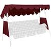 Angerer Tetto del Dondolo 200 x 120 cm qualità Swingtex con 2 Parte Laterale bordò