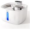 Umarie Fontanella per Gatti Senza Fili con Sensore di movimento - 3,2L Ultra Silenziosa Fontana per Cani (25 dB), con Pila 4000 mAh, Filtro Carbone Attivo + Acciaio Inox, Facile da Pulire
