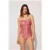Tezenis Costume Intero Fascia Arriccio Mermaid Glow Donna Rosa