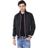 Ciabalù Giubbotto Uomo Estivo Giacca a Vento Leggera Impermeabile Slim fit Giubbino Antivento Casual (IT, Testo, M, Regular, Regular, Nero)