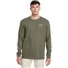 Under Armour Freedom Flag Manica Lunga Uomo, (390) Verde marino Od / / Sabbia del deserto, L