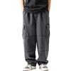 DUHENWU Baggy Jeans da uomo, per adolescenti, ragazzi, skateboard, Y2K, baggy, jeans, vintage, hip hop, gamba larga, con chiusura lampo, casual, elasticizzati, per il tempo libero, Y2 nero, L