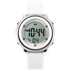 FeiWen Orologi da polso da Unisex Bambini 50M Impermeabili Multifunzione Outdoor Militare Sportivi Digitali Multicolore LED Luce Orologio Plastica Cassa e Gomma Banda Allarme, Bianco