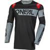 O'NEAL | Nuovo | Motocross Shirt Manica Lunga | MX MTB| Maglia da Ciclismo Completamente Nuova con Materiali migliorati e durevoli | Prodigy Jersey Five Two | Adulto | Nero Grigio | Taglia M