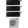 SAMSUNG Condizionatore trialsplit Windfree Black S2 9000+12000+12000 btu 10kw inverter wifi codice prod: AR70F09(12)(12)C1ABNEU