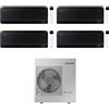 Samsung Windfree Black S2 condizionatore quadrisplit 9000+9000+9000+12000 btu 10kw Wi-Fi codice prod: AR70F09(09)(09)(12)C1ABNEU AJ