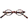 SILAC - Little Brown 7094 - Occhiali da Lettura Unisex Piccoli e Ovali da Donna e da Uomo - Lenti per Vedere da Vicino - Leggeri, Resistenti e Comodi - Diottria 1.00 - Marroni