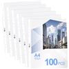 Agoer 100 Buste Trasparenti A4, Formato A4, Trasparenti, Grana 160 My, Per Conservare Carta, Foto, Documenti