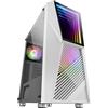 Mars Gaming MARSGAMING Mars Gaming MC777W, Case da Gioco PC, Infinity Mirror ARGB, Vetro Temperato, 2x Fan Chroma ARGB, Bianco