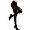 W WIDMANN MILANO Party Fashion - Collant a pipistrello, 40 DEN, strega, vampiro, costume