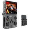 Generic R36S Console per videogiochi portatile retrò, schermo IPS da 3,5 pollici, scheda TF da 64 g, oltre 10.000 giochi, console di gioco portatile, con sistema Linux open source (nero)