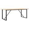 vidaXL Tavolo da Pranzo Telaio a O 200x100x75 cm Legno Pino e Acciaio