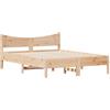 vidaXL Letto senza Materasso 140x190 cm in Legno Massello di Pino