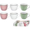 MAURY'S IL NUMERO UNO DEL RISPARMIO Maury's Servizio Di Tazzine, Linea Sissi, Realizzate In porcellana Ricamata, Per il caffè, In differenti colorazioni, Per Ogni tua Occasione Speciale! (Senza Piattino- Multicolore)