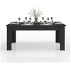 WHOUS Tavolo Allungabile JESI per Sala da Pranzo e Soggiorno, Estensibile da 140 a 190 cm, Tavolo Cucina per 6-8 Persone, Antracite Opaco