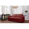 Mondo Sofa Group Divano Letto BOHEME Reversibile 3 Posti e Letto Struttura in Metallo e Legno Imbottitura in Gomma di Poliuretano Rivestimento in Tessuto Rete Elettrosaldata Colore: Bordeaux