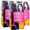L'OREAL PARIS 3x L'Oréal Paris Colorazione Casting Crème Gloss Colore 210 Nero Blu - 3 tinte