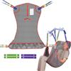 EZ Assistive Sling universale per pazienti a tutto il corpo, Lift Medical Sling for Bed Positioning, Transfer for Elderly, Disabled, Bedridden, 500LBS Weight Capacity (Lilla Grigio-Piccolo)